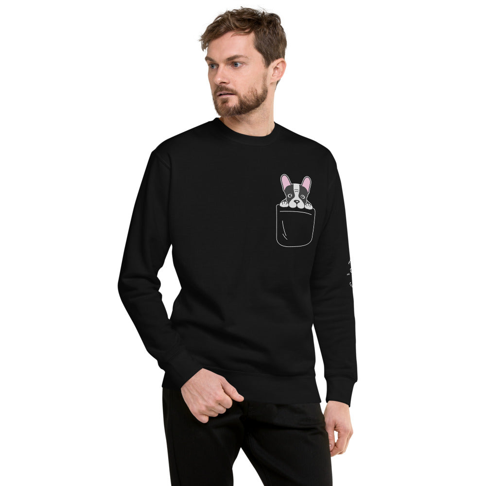 Frenchie Ride Along Fleece Pullover