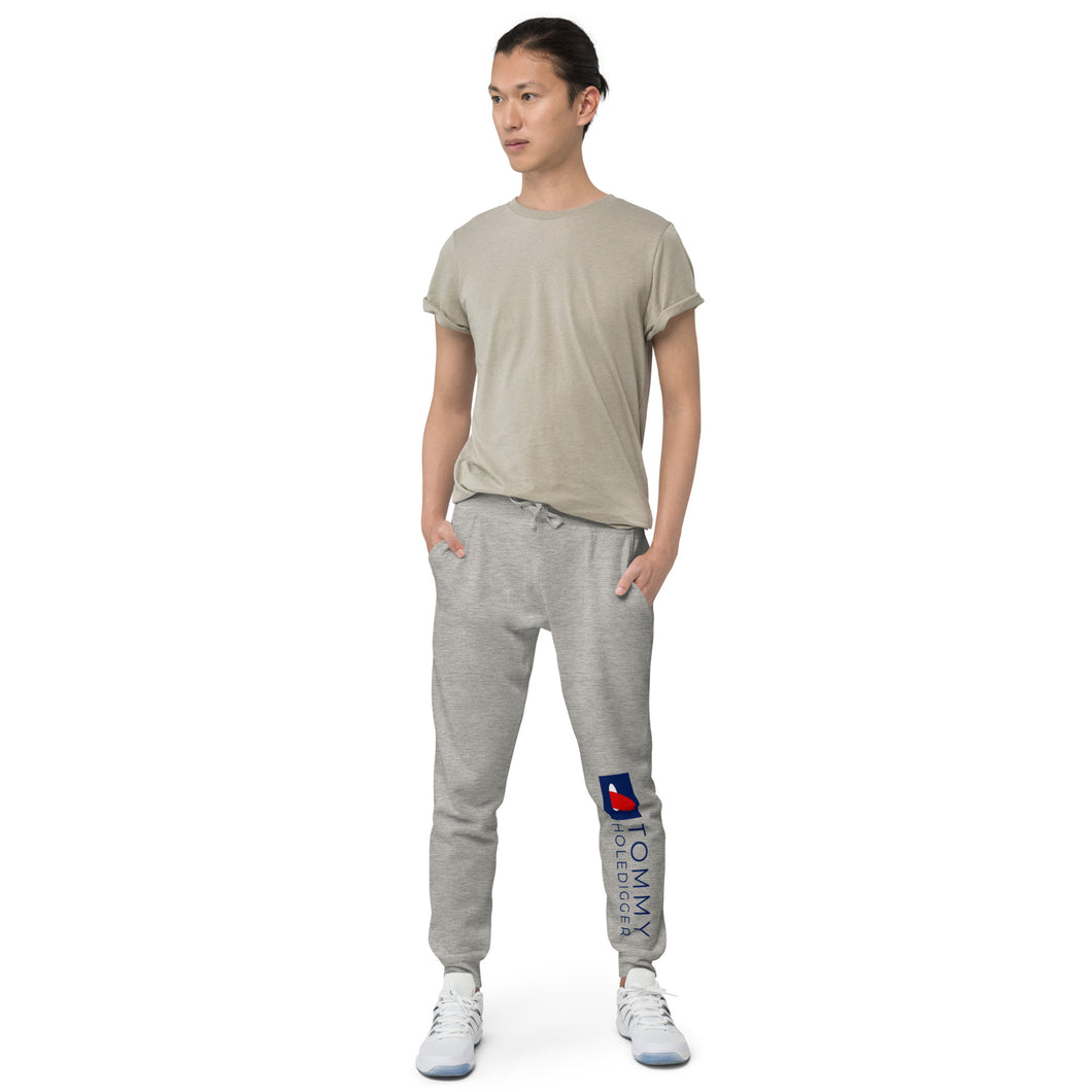 Tommy Holedigger fleece sweatpants (Grey & White)