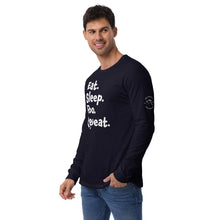 Load image into Gallery viewer, Eat Sleep Poo Repeat Long Sleeve Tee (Multiple Colors)
